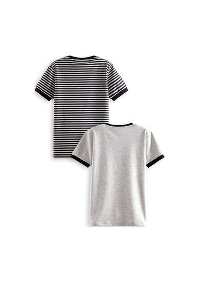 Denokids Pirate Erkek Çocuk 2'li T-shirt Takım Renkli Çok Renkli