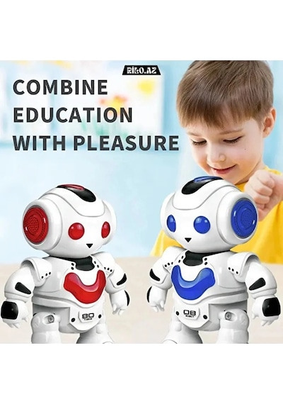 Uzaktan Kumandalı Işıklı Müzikli Dans Eden Akıllı Robot - Eğitici Robot Oyuncak