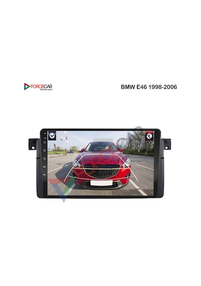 BMW E46  ANDROİD MULTİMEDYA 2_32 KABLOSUZ CARPLAY