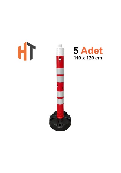 Uyarı Dikmesi 11x120 Cm - Kauçuk Tabanlı 5'li Set