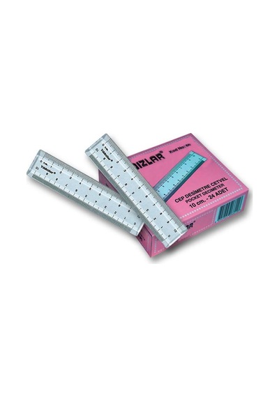 Yildizlar Lar 10 Cm. Cep Desimetre Cetveli Kod 066 Turuncu