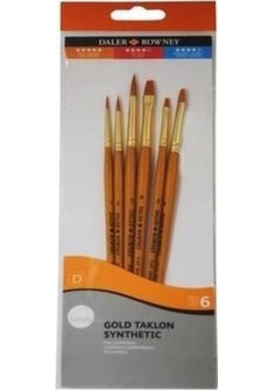 Daler Rowney Simply Gold Taklon Synthetic Fırça Seti Kod 601