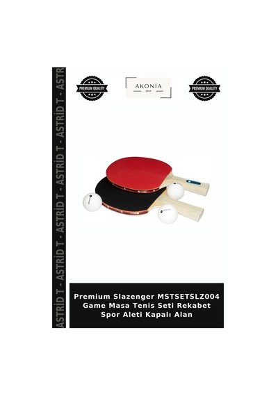 Premium Slazenger Mstsetslz004 Game Masa Tenis Seti Rekabet Spor Aleti Kapalı Alan
