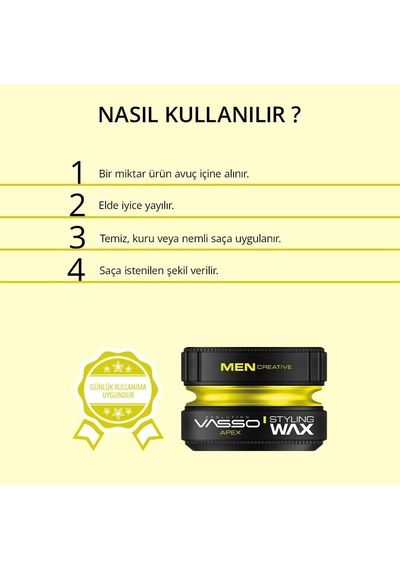 Saç Şekillendirici Mat Wax Tüm Saç Tipleri Doğal Tutuş Ve Mat Görünüm Matte Paste Apex 150 Ml