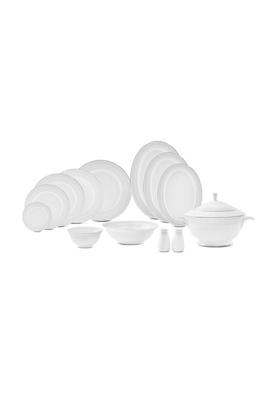 Evaliza Charm Platin 60 Parça 12 Kişilik Yemek Takımı Renkli