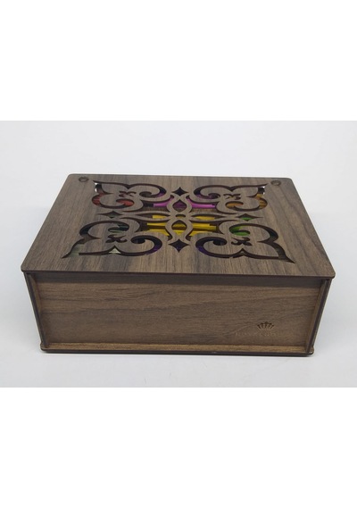 Ahşap Çay Kutusu Tea Box 9 Bölmeli Gdz 72 Adet Bitki Çayı Dahil Çok Renkli