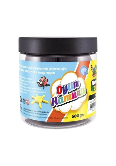 Nova Color Oyun Hamuru 500 Gr.tek Renk-siyah Nc-397