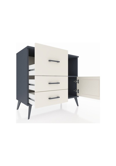 Hyperion Şifonyer Tek Raflı 3 Çekmeceli Tek Kapaklı 88x44x80 Antrasit-aytaşı Aytaşı Hyperion Şifonyer Tek Raflı 3 Çekmeceli Tek Kapaklı 88x44x80 Antrasit-aytaşı Aytaşı