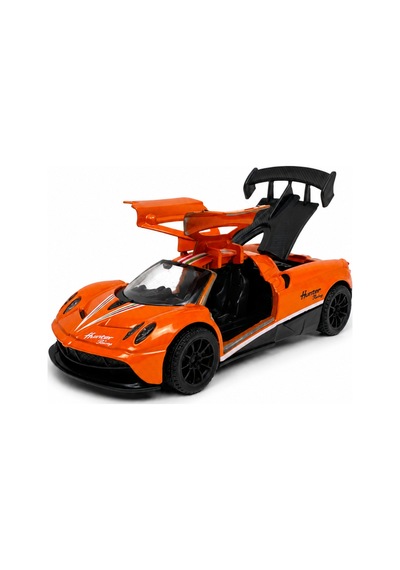 Turuncu Metal Süper Spor Oyuncak Araba Martı Kapılı Açılır 1:64 Çek Bırak Model Araç