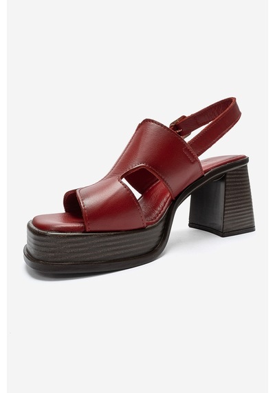 Luvi Shoes Kevın Kırmızı Cilt Hakiki Deri Kadın Platform Topuklu Sandalet Luvi Shoes Kevın Kırmızı Cilt Hakiki Deri Kadın Platform Topuklu Sandalet