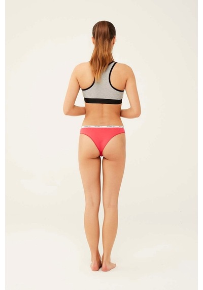 U.S. Polo Assn. Kadın Mercan - Neon Yeşil - Turkuaz 3 Lü Brazilian Slip 66275 Yeşil