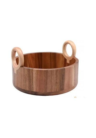 Akayev Akasya Kulplu Kase 24 Cm Kahverengi