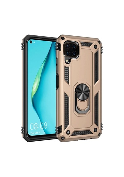 Huawei P40 Lite Kılıf Zore Vega Kapak Gold