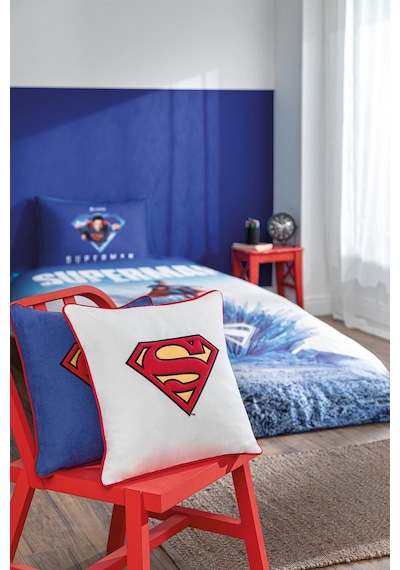 Özdilek Superman Lisanslı Kırlent 43x43 Cm Beyaz