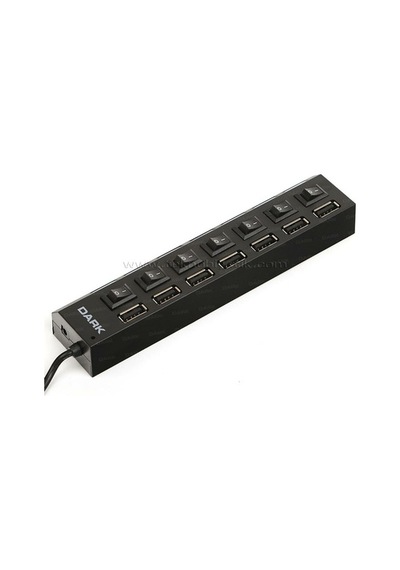 Dark Connect Master Usb272 7 Port On/Off Düğmeli Usb Çoklayıcı