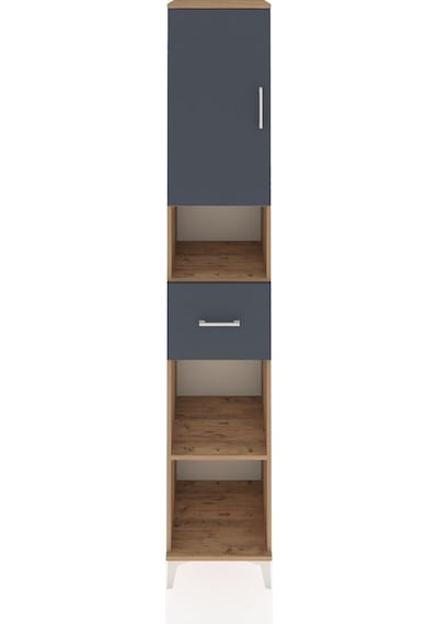 Hyperion Dolap 5 Raflı Tek Çekmeceli Tek Kapaklı 44x44x243 Ça... Çam