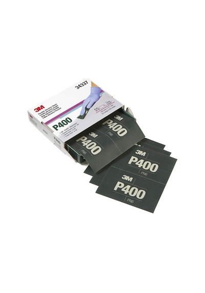 3M 34337 Esnek Hookit P400 Tabaka El Zımparası 140X173Mm