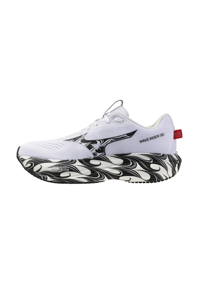 Mizuno Wave Rider 30 Unisex Koşu Ayakkabısı Beyaz / Siyah Çok Renkli