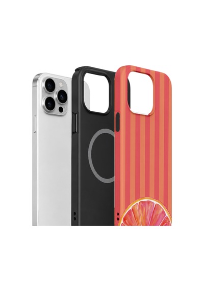 Apple iPhone Uyumlu 15 Pro Max Vorian Çift Katmanlı Magsafe Kılıf Grapefruit Sunset