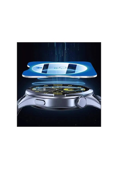 Huawei Watch Gt5 Pro 42mm Uyumlu Kolay Kurulum Aparatlı Temperli Cam Ekran Koruyucu