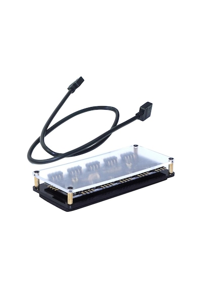 10 Port 4 Pin 12V RGB Şerit LED FAN HUB Splitter Kablo Çoklayıcı