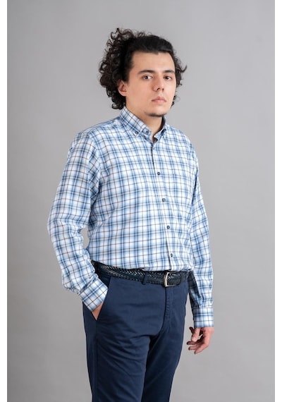 Mugi Cepli Rahat Kesim Mevsimlik Erkek Gömlek (512178759)