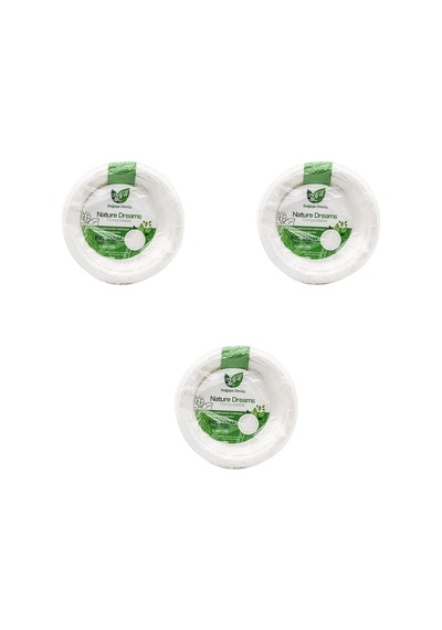 Roll-up Nature Ekolojik Karton Kağıt Parti Tek Kullanımlık Tabak - 18 Cm. - 50 Adetlik 3 Paket Diğer