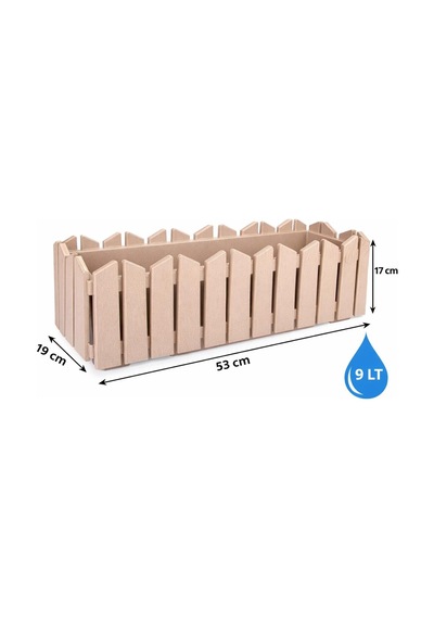Omnipazar Ozn-616 Efes Askılı Balkon Saksı Takımı 9 Litre No:2 Bej
