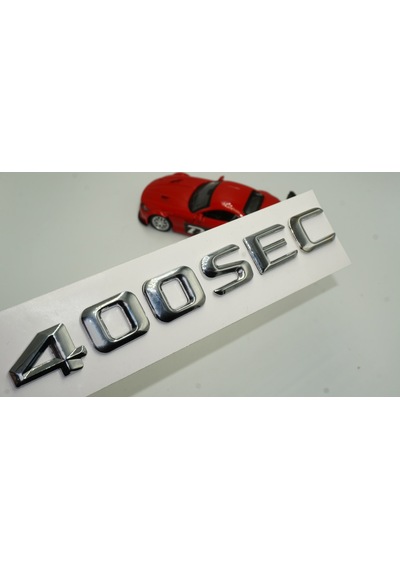 Benz 400 SEC Bagaj Krom Metal 3M 3D Yazı Logo
