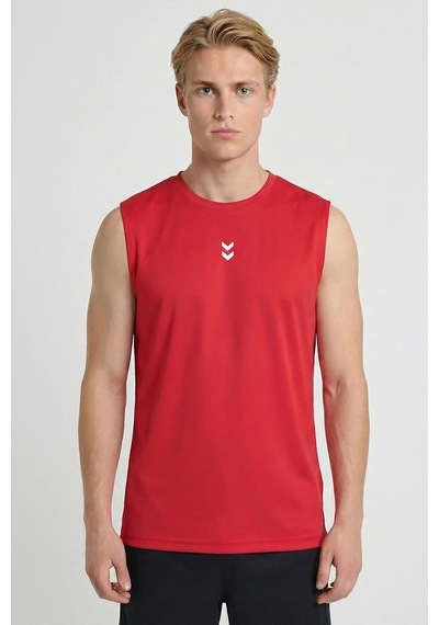Hummel Somero Erkek Yuvarlak Yaka Atlet Kırmızı