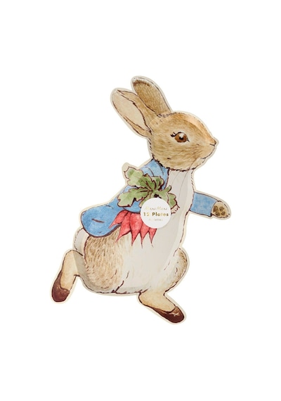 Meri Meri - Peter Rabbit Plates - Peter Rabbit Tabak - 12'li