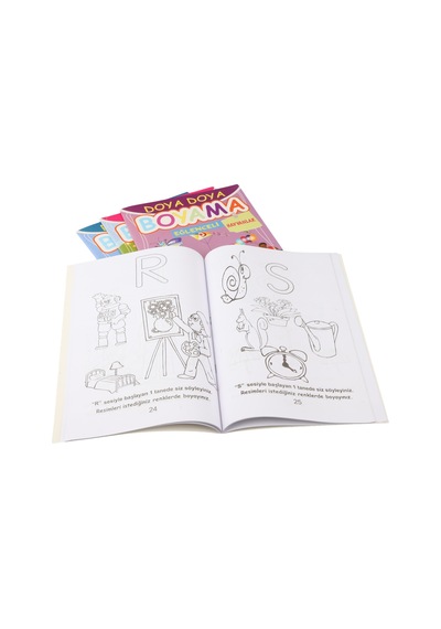Eğitici Çocuk Boyama Kitapları 4'lü Set