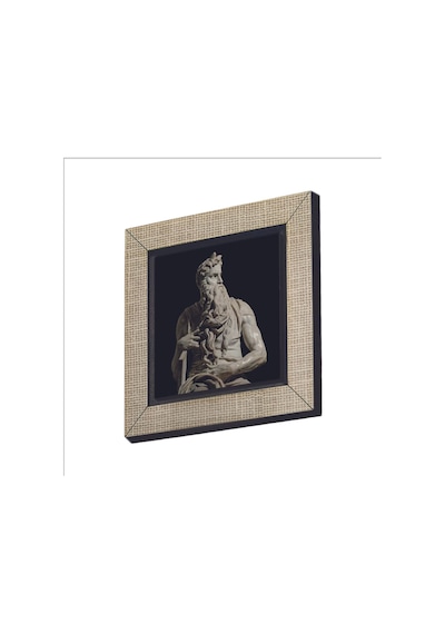 Musa'nın Hükmü Heykeli Heykeltıraş: Michelangelo Baskılı Mdf Magnet 7x7 342