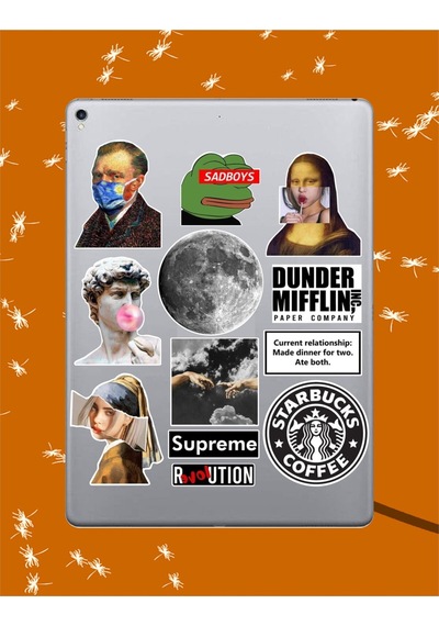 Aesthetic Seri 3 Sticker Seti Laptop Ajanda Notebook Tablet Telefon Defter Etiket Bullet Journal Diğer