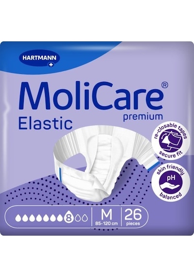 Molicare 8 Damla Belbantlı Hasta Bezi Medıum 26 Adet-3 Paket M
