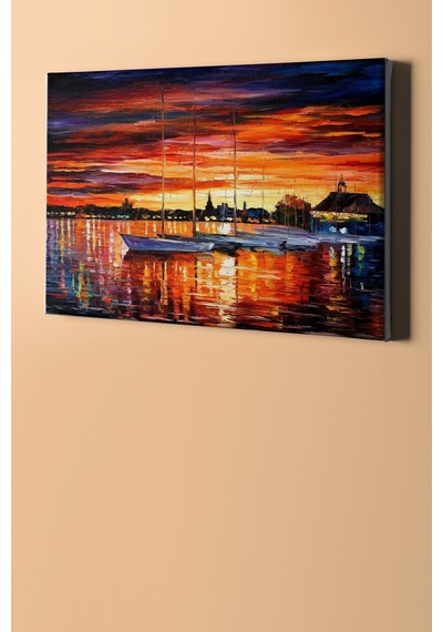 Webstyle Sayılarla Boyama Seti Kasnaklı Sakin Günbatımı 40 X 50 Cm