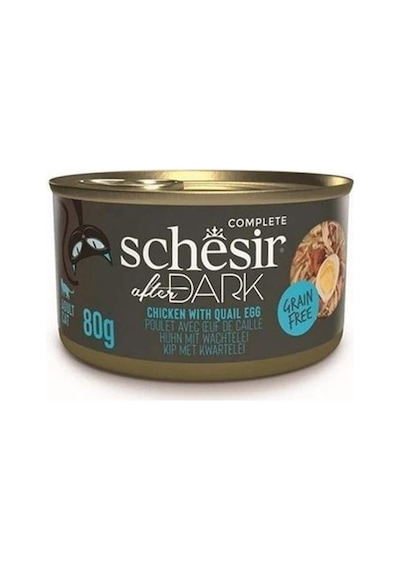 Schesir After Dark Pate Tavuk Etli Ve Bıldırcın Yumurtalı Tahılsız Yetişkin Kedi Konservesi 80 Gr
