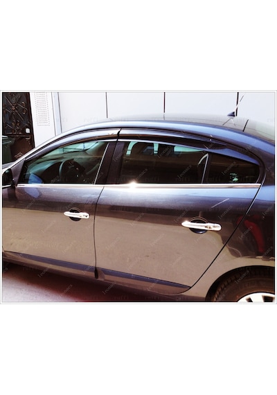 Renault Fluence Krom Cam Çıtası 4 Prç. 2010 ve Üzeri P.  Çelik