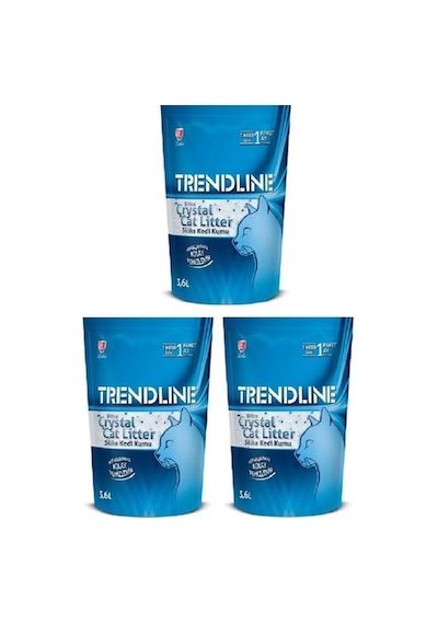 Trendline Tozsuz Silika Kristal Kedi Kumu 3 x 3600 ML