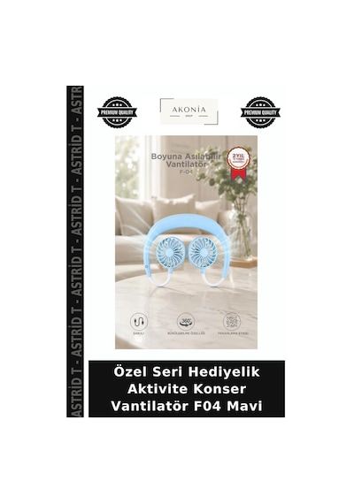 Özel Seri Hediyelik Aktivite Konser Vantilatör F04 Mavi