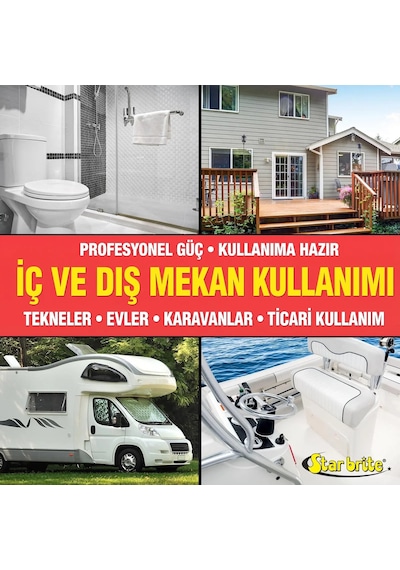 Starbrite - Siyah Leke Ve Akıntı Giderici Sprey 650 Ml : Teknenizdeki Ve Karavanınızdaki Çirkin Siyah Çizgilere Temas Ettiği Anda Son Verin