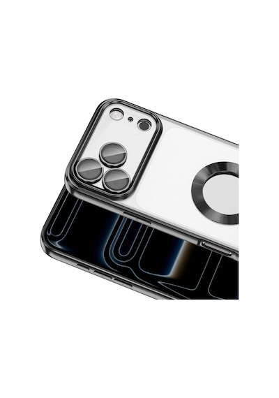 Apple iPhone Uyumlu 17 Pro Kılıf Kamera Lens Korumalı Logo Gösteren İnce Hafif Pazarplus Lila