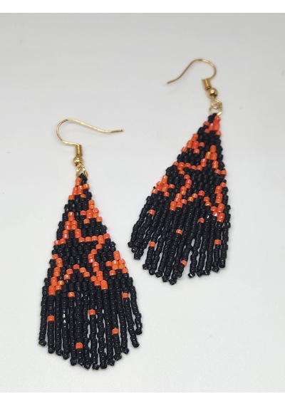 Miyuki Yıldızlar Küpe Siyah