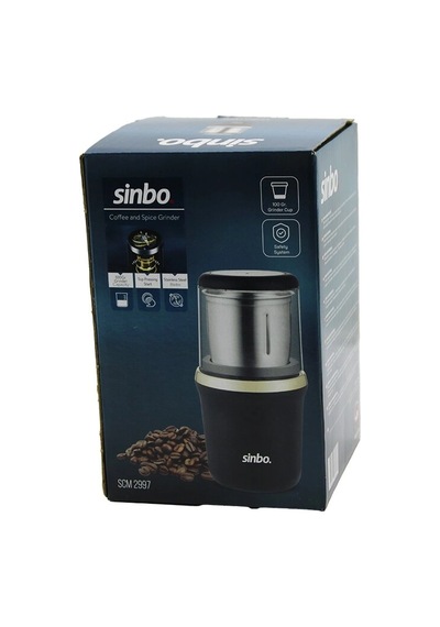 Kahve - Baharat Öğütücü Çelik Bıçak - Öğütme Haznesi 100gr 200w Bas Çalıştır Kapak Mika Kristal Pls Scm-2997 Bx40 Diğer