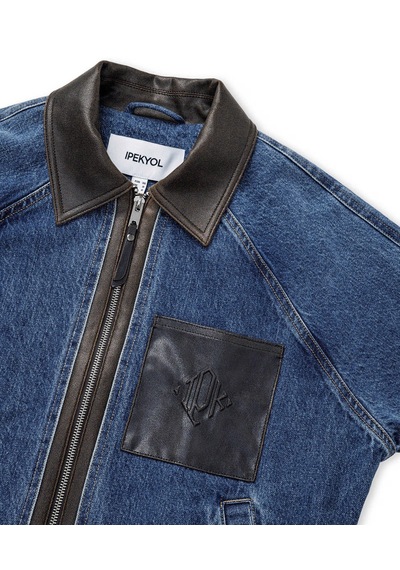 İpekyol Kumaş Mix Denim İndigo Kadın Ceket Iw6260005124