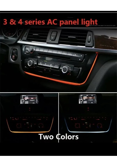 Bmw 4 Serisi F36 Uyumlu Klima Çerçevesi Ledli Piano Black