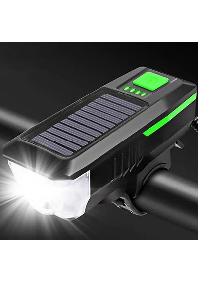 Su Geçirmez Güneş Enerjili Led Işıklı Bisiklet Farı