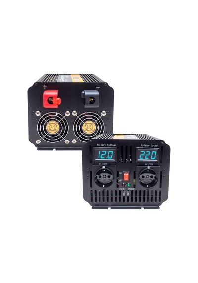 Powermaster Pwr1800-12 Çift Dıgıtal Ekran 12 Volt 1800 Watt Modıf
