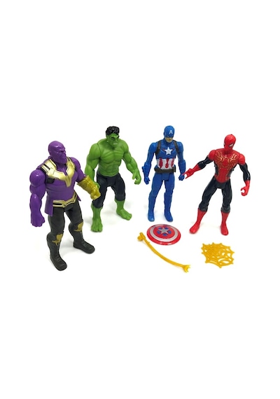 Avengers 4 Oyuncak 4'lü Süper Kahraman Oyuncak Figürleri 11 Cm Ak