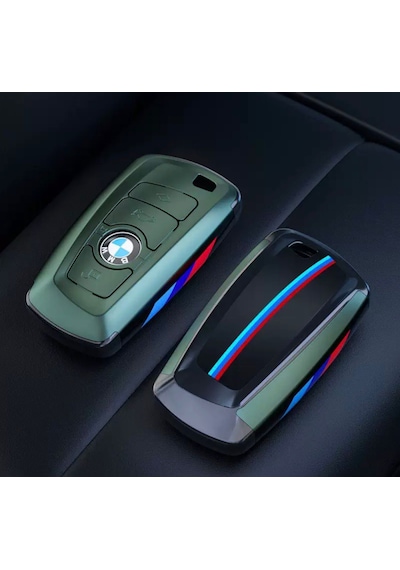 Bmw Anahtarlık Haki Yeşil Şık Tasarım Kumanda Kabı Bmw Keychain, Khaki Green, Stylish Design Remote Control Case